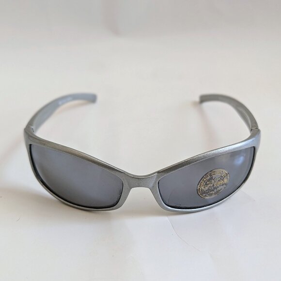 NWT Vintage 90's Sun Wrap PC Rectangle Sport Sunglasses (S. Silver) - Picture 1 of 5